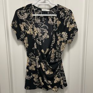 Large flowery blouse